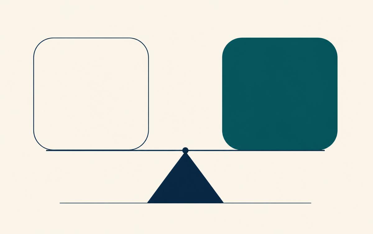 Editorial illustration contrasting free and paid signal access tiers